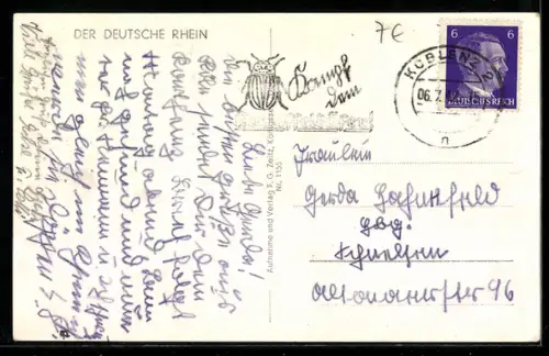 AK Köln a. Rh., Raddampfer Rheinstein und Schleppdampfer Daniel Morian