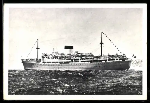 AK Passagierschiff Jean Mermoz der Cie. De Navigation Fraissinet et Cyprien Fabre