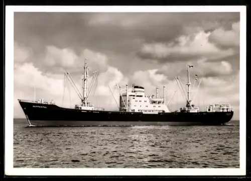 AK M.S. Wuppertal der Hamburg-Amerika-Linie, Handelsschiff
