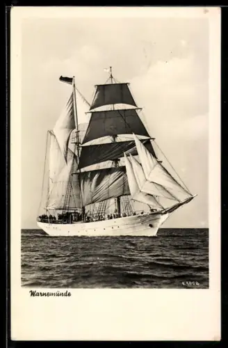 AK Segelschulfschiff Wilhelm Pieck in Fahrt