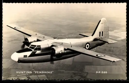 AK Mehrzweck-Flugzeug Hunting Pembroke im Fluge