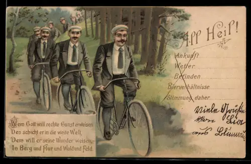 AK All Heil, Fahrradgruppe macht Waldausflug