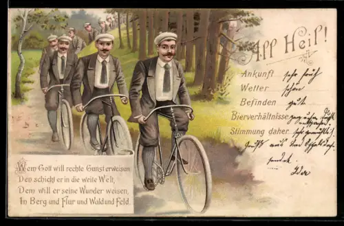 AK All Heil, Fahrradgruppe macht Waldausflug