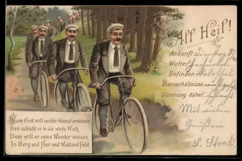 AK All Heil, Fahrradgruppe macht Waldausflug