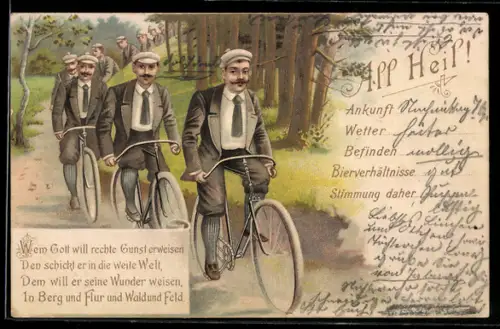AK All Heil, Fahrradgruppe macht Waldausflug