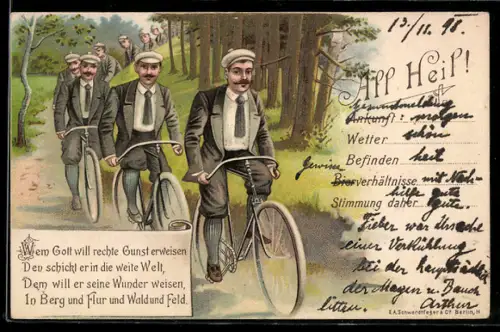 AK All Heil, Fahrradgruppe macht Waldausflug