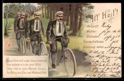 AK All Heil, Fahrradgruppe macht Waldausflug