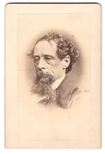 Fotografie unbekannter Fotograf und Ort, Porträt von Charles Dickens