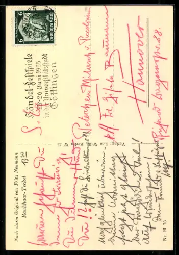 AK In Gedanken bei Dir, Rauhhaar-Dackel, Portrait