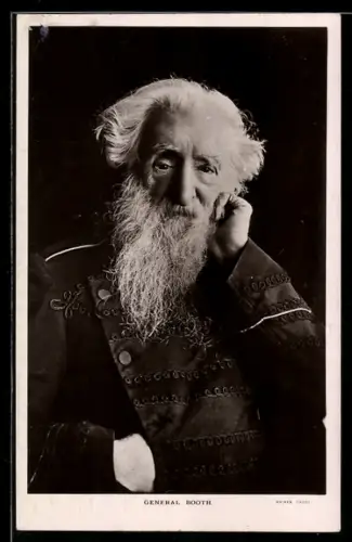 AK General Booth von der Heilsarmee mit Vollbart, Religion