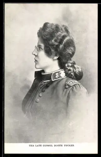 AK Die verstorbene Konsulin Booth Tucker von der Heilsarmee im Profil, Religion