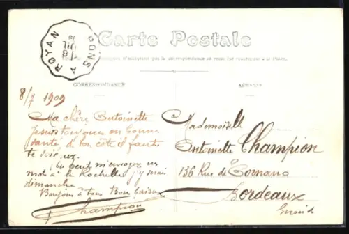 AK Saujon, Le Port de Ribérou, bateaux