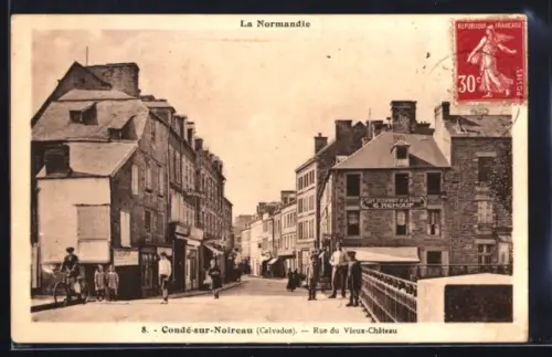 AK Condé-sur-Noireau /Calvados, Rue du Vieux-Chateau