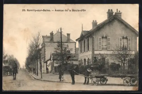 AK Romilly-sur-Seine, Avenue de la Boule-d`Or