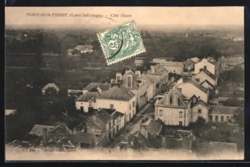 AK Nort-sur-Erdre /Loire-Infèrieure, Coté Ouest