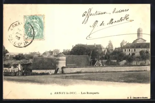 AK Arnay-le-Duc, Les Remparts