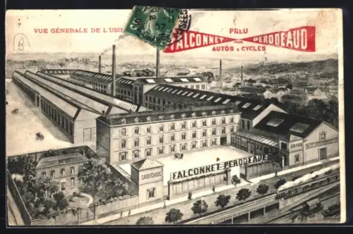 AK Choisy-le-Roi, Vue Génerale de L`Usine Falconnet Perodeaud