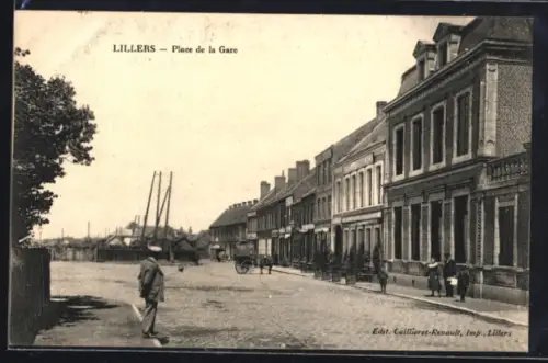 AK Lillers, Place de la Gare