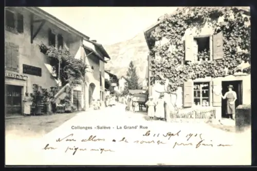 AK Collonges-sous-Salève, La Grand` Rue