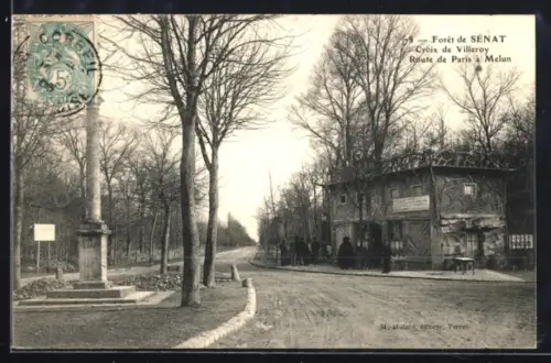 AK Quincy-sous-Sénart, Forêt de Sénat, Croix de Villeroy