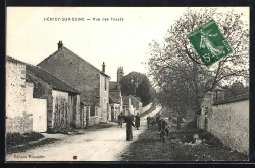 AK Héricy-sur-Seine, Rue des Fossés