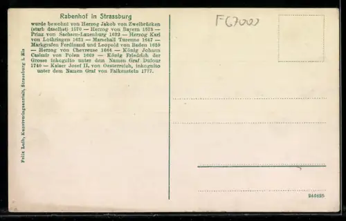 AK Strassburg, Der Rabenhof