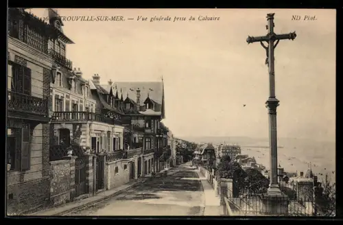 AK Trouville, vue générale prise du calvaire