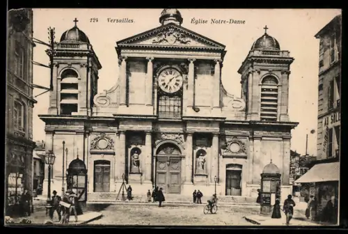 AK Versailles, Eglise Notre-Dame