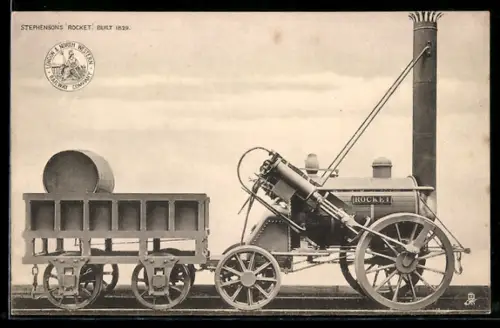 AK Stephenson`s Rocket, Built 1829, Locomotive, englische Eisenbahn