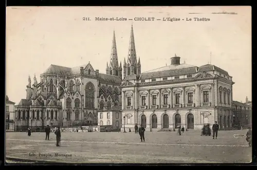 AK Cholet, l`Eglise, le Theatre