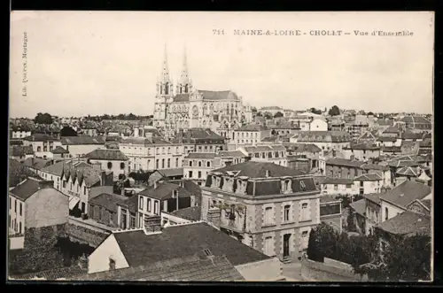 AK Cholet /Maine- & -Loire, Vue d`Ensemble