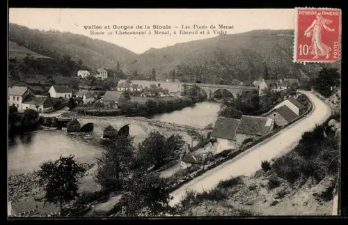 AK Menat /Vallée de la Sioule, Les Ponts de Menat