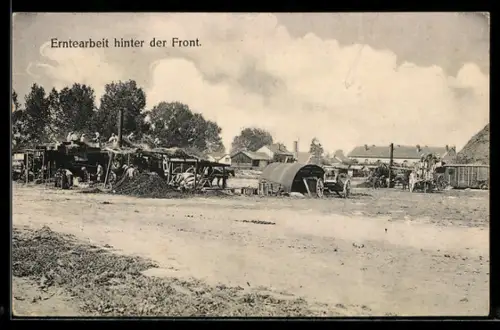 AK Erntearbeit hinter der Front