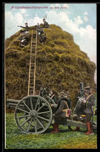 AK Soldaten beim Artilleriebeobachtungsposten