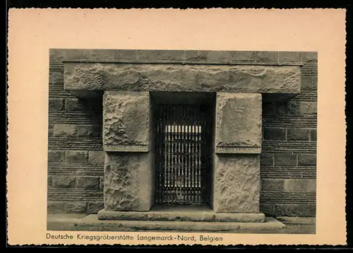 AK Ypern, Langemarck-Nord, Deutsche Kriegsgräberstätte