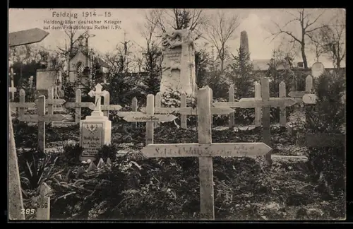 AK Rethel i. Fr., Kriegsgräber deutscher Soldaten