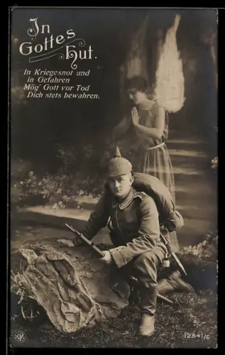 AK Engel betet für Soldaten in Uniform