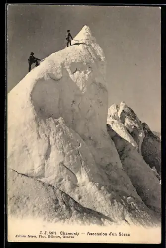 AK Chamonix, Ascension d`un Sérac, Bergsteigen