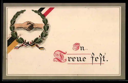 AK Handschlag im Eichenkranz, Zweibund