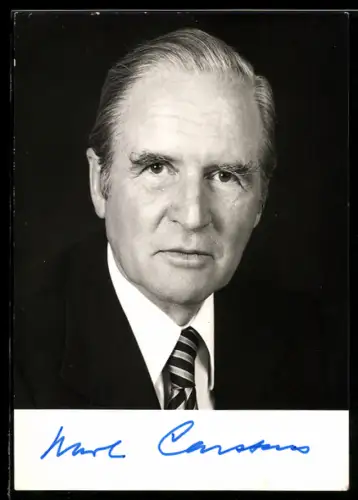 AK Portrait von Bundespräsident Karl Carstens