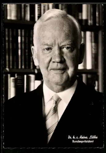 AK Portrait von CDU-Politiker und Bundespräsident Heinrich Lübke