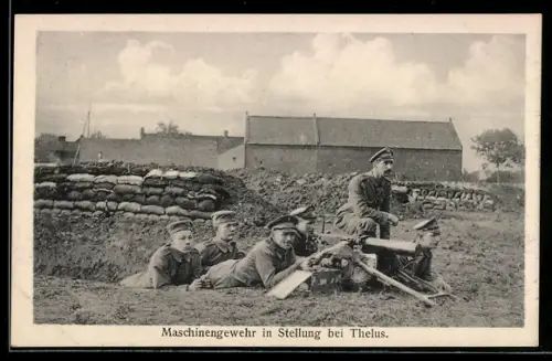 AK Thelus, Maschinengewehr in Stellung