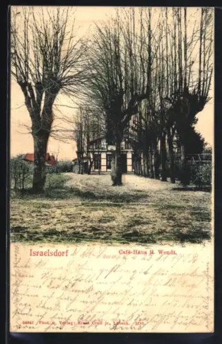 AK Israelsdorf, Cafe-Haus H. Wendt