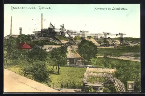 AK Herrenwyk im Lübeckschen, Hochofenwerk Lübeck, Kohlebergbau