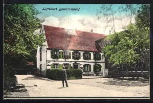 AK Eselsfürth bei Kaiserslautern, Hotel Barbarossa-Hof