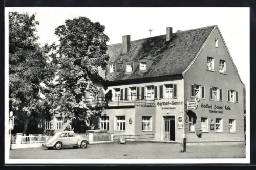 AK Haunstetten b. Augsburg, Gasthaus Sonne Cafe