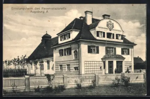 AK Augsburg, Erholungsheim des Reservelazaretts