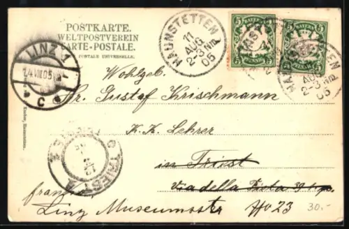 AK Haunstetten, Schul- und Rathaus