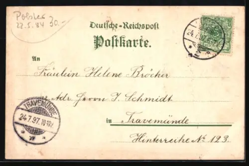 Lithographie Lübeck, Schiffergesellschaft