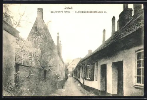 AK Lübeck, Glandorps Gang, Glockengiesserstrasse 41